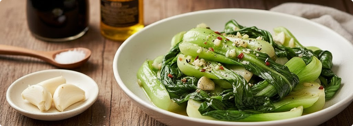 Garlic Stir-Fried Bok Choy